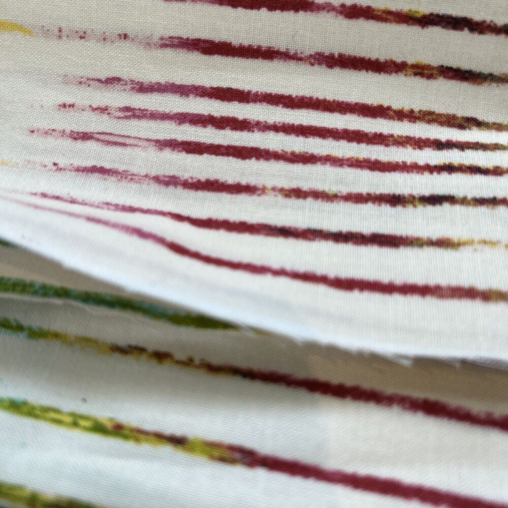 Michael Miller Ombre Line Cotton Quilting Fabric Laura Gunn Edges 42" X 42"